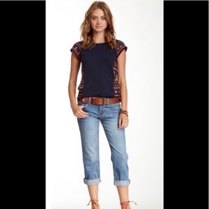 Lucky brand sweet crop jeans.